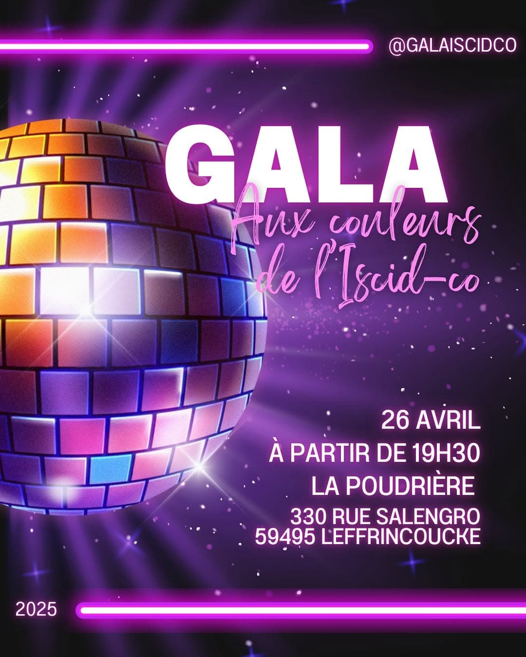 Gala 2025 : inscriptions ouvertes jusqu'au 11 avril