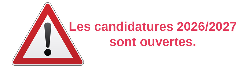 Candidatures 2024/2025 clôturées