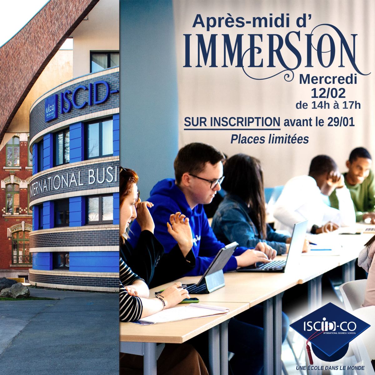 Immersion du 12/02 : inscriptions ouvertes jusqu'au 28/01 inclus